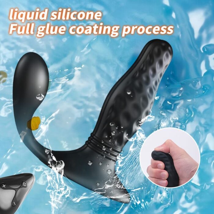 YEAIN YY813 Anal Dildo Männer Prostata Stimulator mit 12 Vibrations & 3 Stoßfunktion Wasserdicht Analvibrator