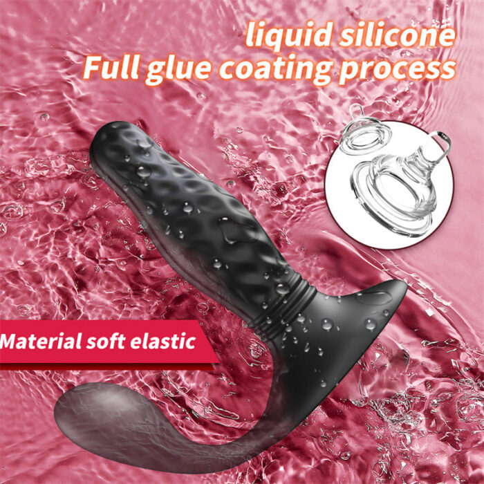 YEAIN YY813 Anal Dildo Männer Prostata Stimulator mit 12 Vibrations & 3 Stoßfunktion Wasserdicht Analvibrator