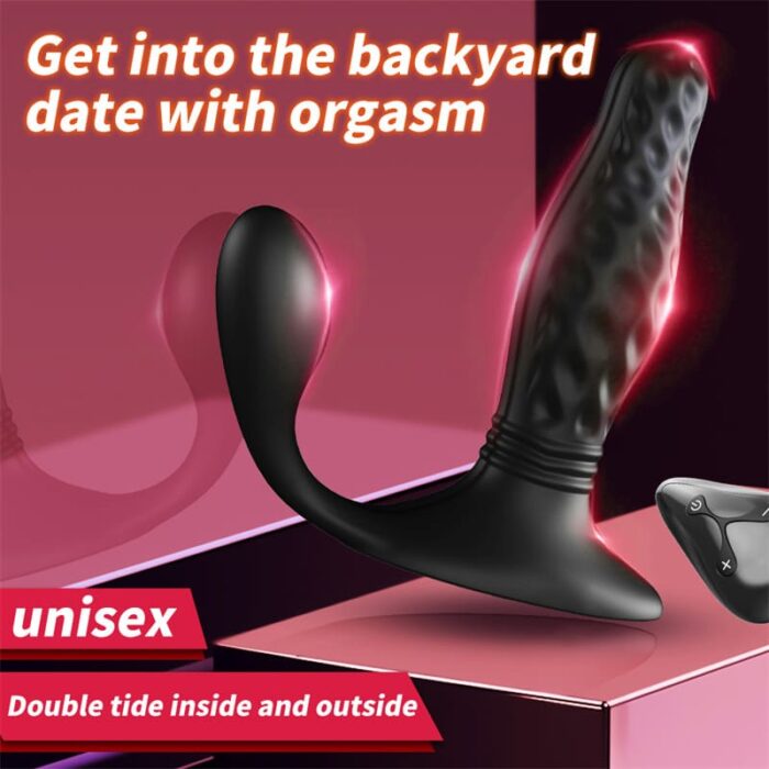 YEAIN YY813 Anal Dildo Männer Prostata Stimulator mit 12 Vibrations & 3 Stoßfunktion Wasserdicht Analvibrator