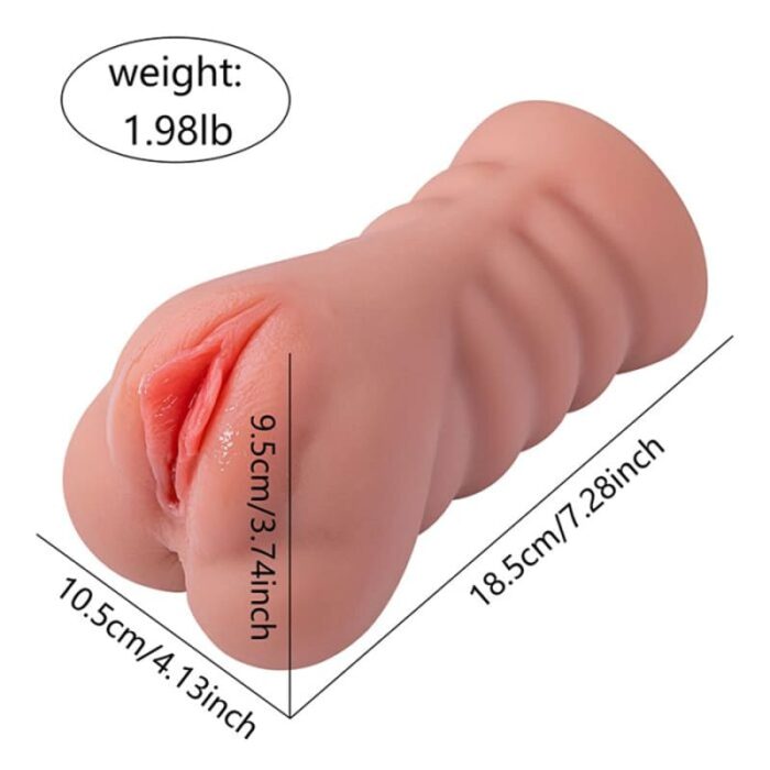 18,5CM Automatischer Pocket Pussy mit 10 Vibrations Taschenmuschi Masturbator für die Männër