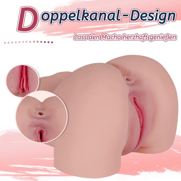 1,8KG YASHA Sexpuppen Torso Sex Spielzeug für die Männer Mini Realistische Arsch Masturbator mit Vagina Anal