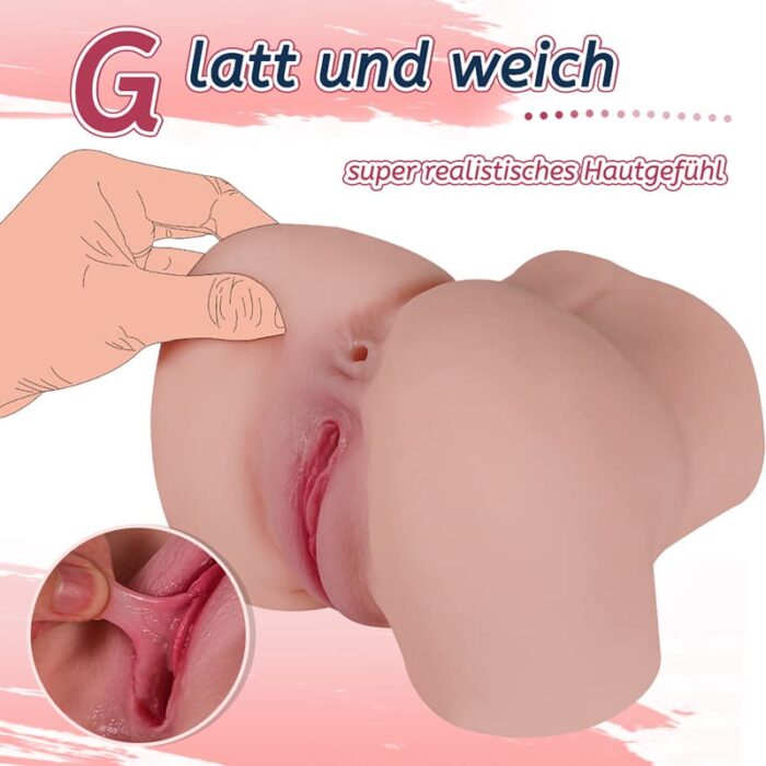 1,8KG YASHA Sexpuppen Torso Sex Spielzeug für die Männer Mini Realistische Arsch Masturbator mit Vagina Anal