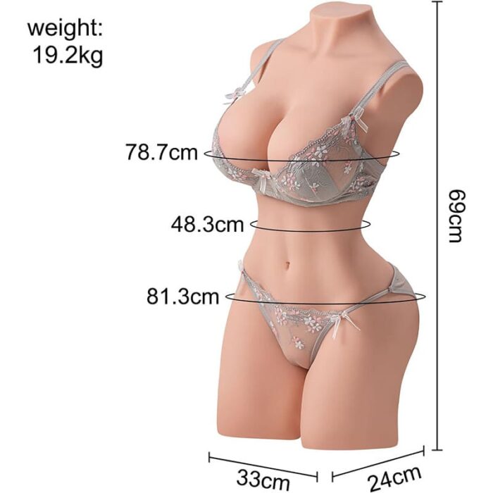 19,2KG Erica Realistischer Sexpuppen Torso Masturbator Sex Spielzeug für die Männer Masturbieren für Männer