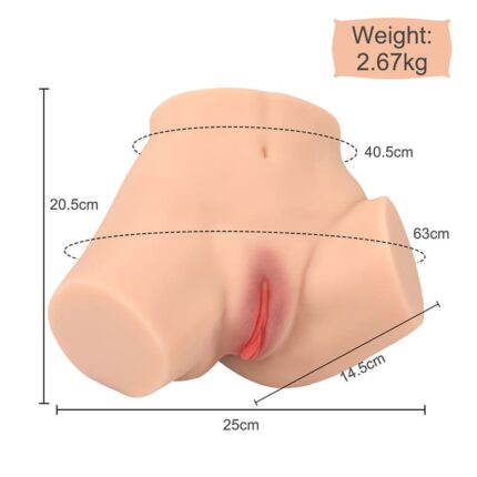 2.67KG Eva Realistische Sexpuppen Masturbator Torso Arsch Masturbator mit Vagina und Anal – Bild 9