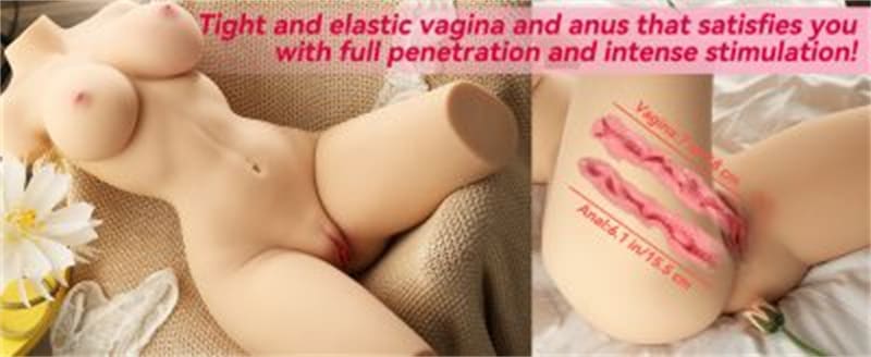 26KG Brandi Realistischer Masturbator Torso, Lebensgroßer Sexpuppen mit Große Titten, Vagina und Anal