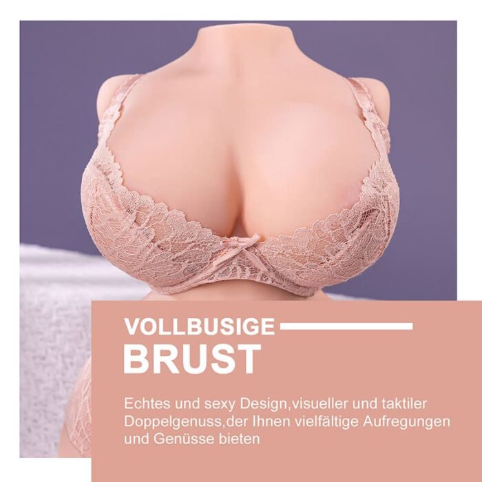 3,5KG Jessica Masturbator Sex Spielzeug für die Männer Sexpuppen Torso mit Muschi und weichen Anal Brüste