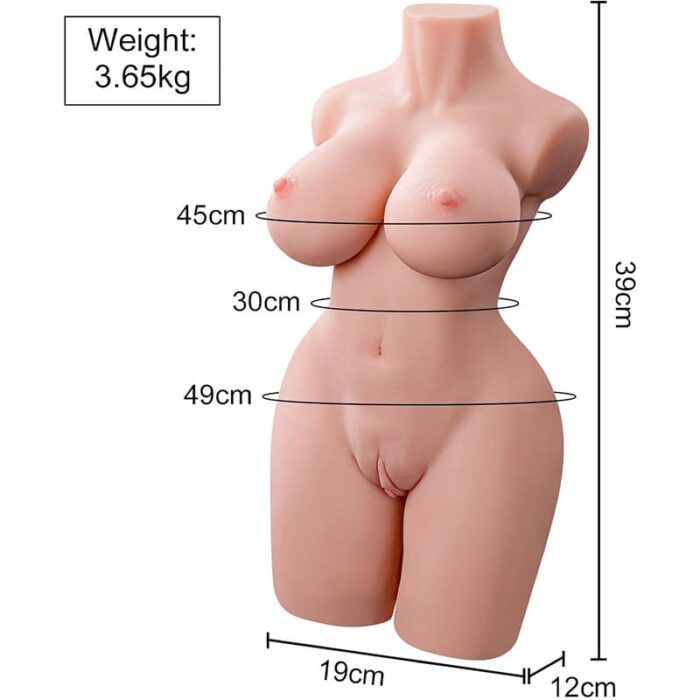 3,6KG SIBYL Sexpuppen Torso Realistischer Masturbator Sex Spielzeug für die Männer Solo