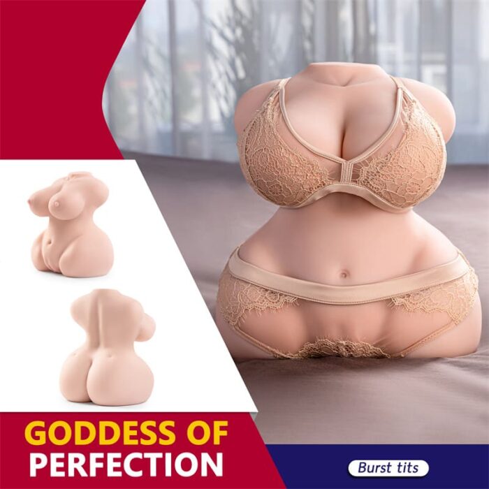 5,5KG BOD Realistische Sexpuppe Torso Sex Spielzeug für die Männer Solo mit großen Brüsten und Hüften