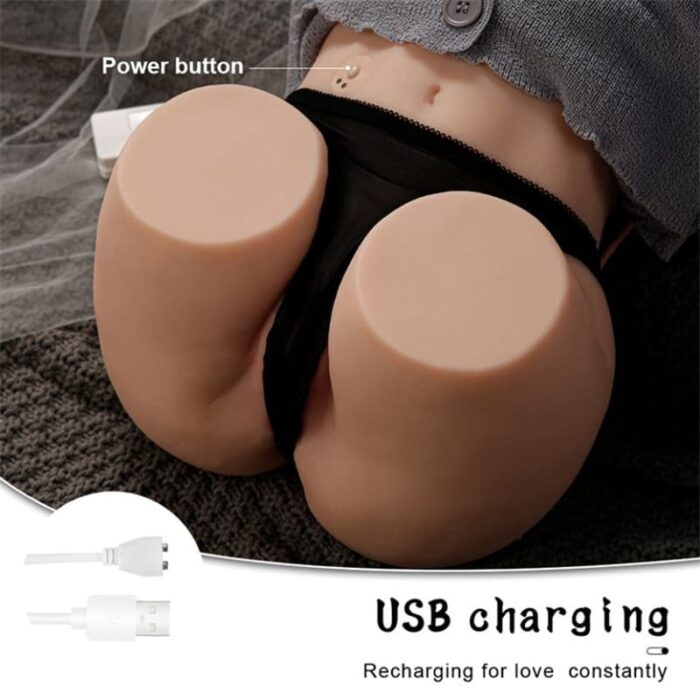 6,1KG Agatha Automatischer Realistischer Arsch Masturbator Torso mit 5 Vibration und Saugt Sex Spielzeug für die Männer