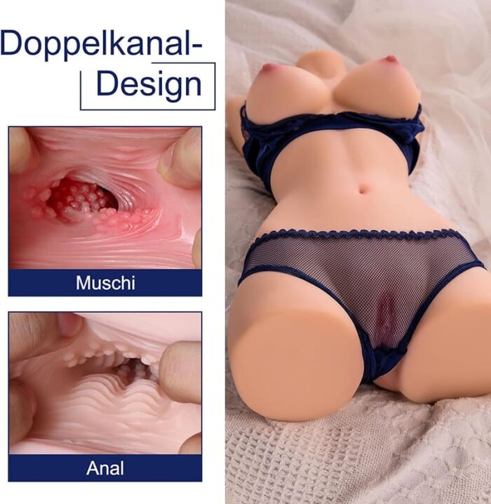 8,7KG Hermosa Große Brüste Sexpuppen Torso 3-in-1 Realistische Masturbator Sex Spielzeug für die Männer
