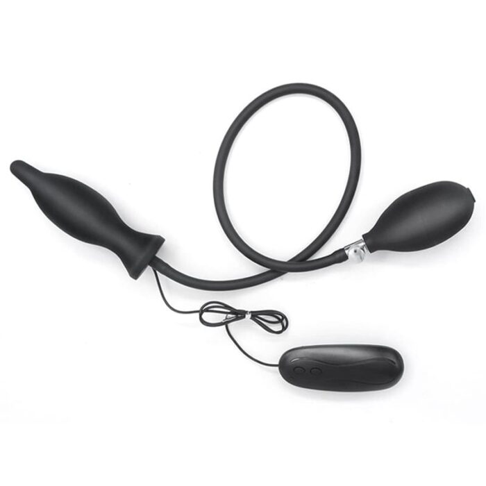 Aufblasbarer Analplug Silikon Anal Vibrator mit Pumpe Durchmesser bis 10cm Fetisch BDSM Analsex Groß Anal Dilatator
