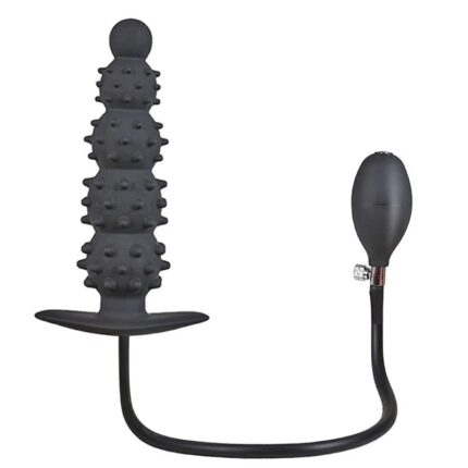 LOVESVIBE Aufblasbarer Analplug mit Pumpe und 5 Perlen für anpassbare Expansion BDSM Sex-Spielzeug Für Männer und Frauen