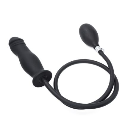LOVESVIBE Silikon Aufblasbarer Analplug mit Pumpe Riesige Anal Dildo Fetisch BDSM Analsex Groß Anal Dilatator