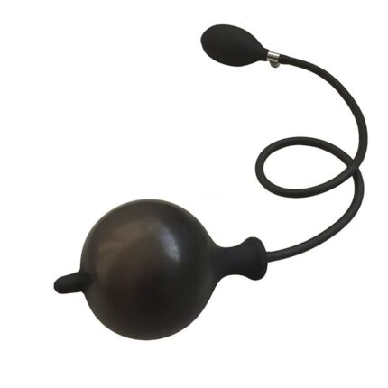 Lovesvibe 12cm Aufblasbarer Analplug mit Pumpe Silicone Anal Dildo für Vagina Anus Expansion Stimulation