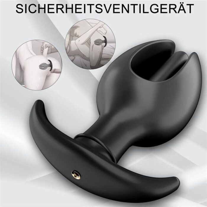 Silikon blühen Aufblasbar Analplug mit abnehmbarer Pumpe Groß Anal Dilatator Fetisch BDSM Analsex für Frauen Paare
