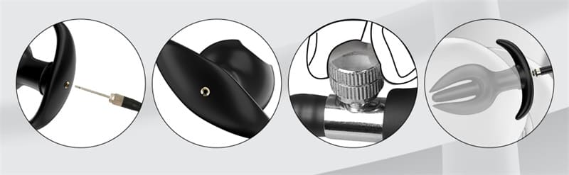 Silikon blühen Aufblasbar Analplug mit abnehmbarer Pumpe Groß Anal Dilatator Fetisch BDSM Analsex für Frauen Paare