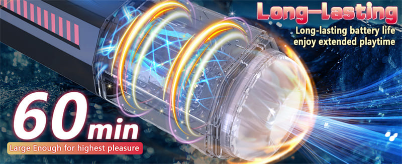 Upgrade Elektrischer Masturbator mit 7 Vibration 7 Stoß Rotationsmodi Sex Spielzeug für die Männer - D08A